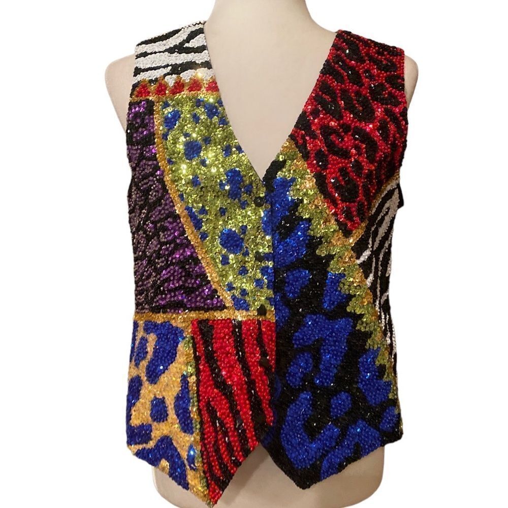 Fashion Fantasy Holiday Sequenced Vest